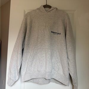 Fear of God Essentials Light Gray Hoodie